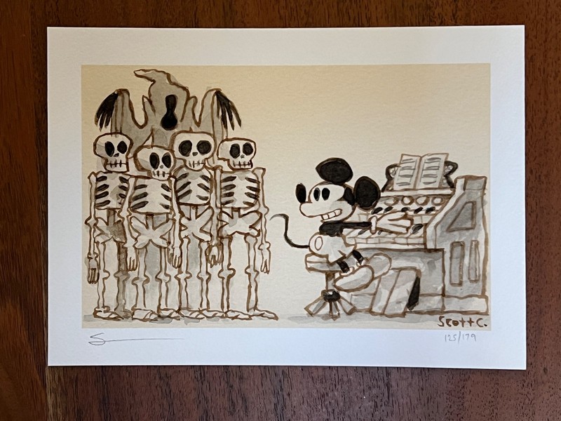 Scott C GREAT SHOWDOWNS: WALT DISNEY’S THE HAUNTED HOUSE (1929) Art LE #125/179