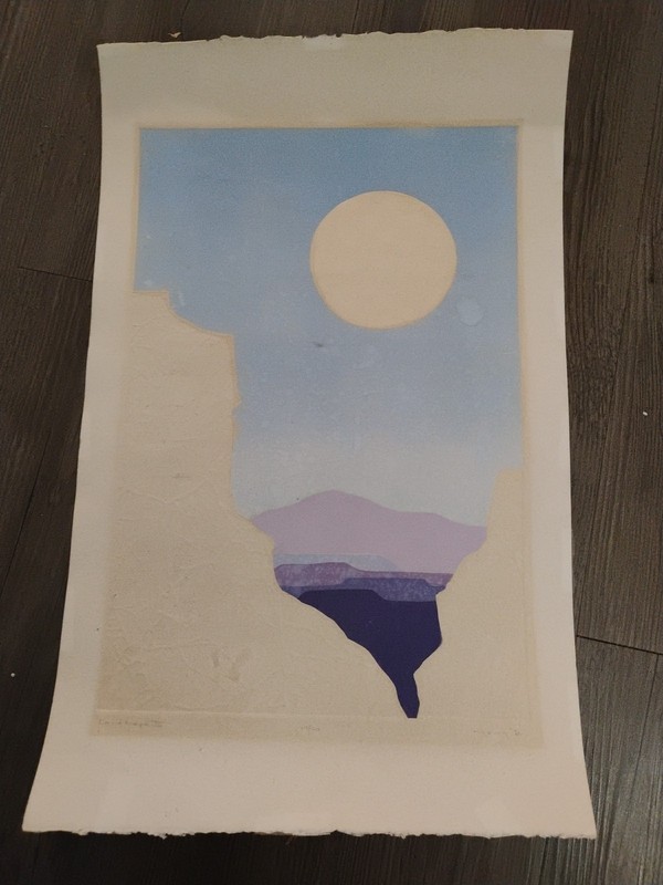 Nancy Young "Landscape III” Signed Numbered 17/20 Original Southwest US
