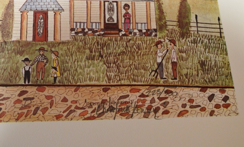 Primitive Country Farm by Christine ????, Matted, Limited Edition 223/300 gallery