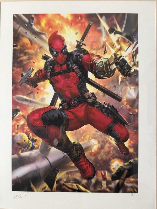 Batman Detective Comics #1006 & Deadpool Heat Seeker Limited Prints unframed gallery