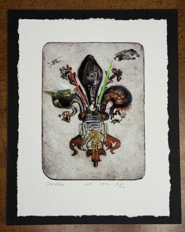 Candice Alexander Star Wars Flour de Lis Whimsical Art Collection Print
