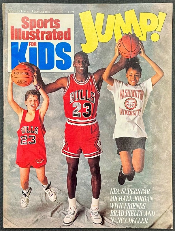 1989 SPORTS ILLUSTRATED FOR KIDS PREMIER ISSUE MICHAEL JORDAN *CARDS INCLUDED*