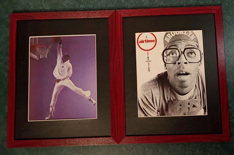 2 Michael Air Jordan Nike Ads 11"x14" framed images art basketball sneakers
