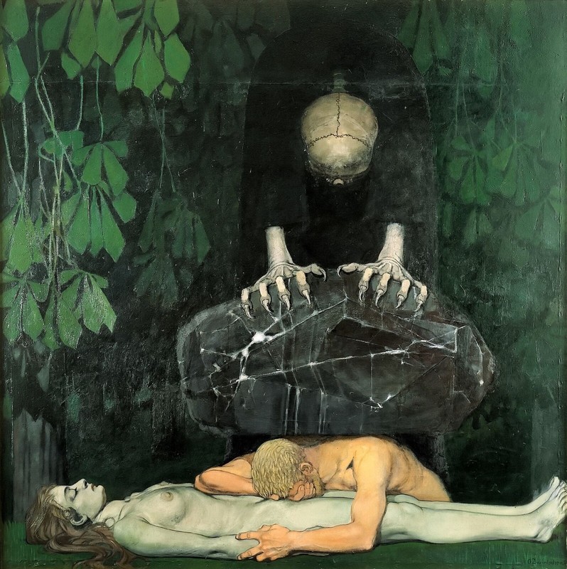 Oskar Zwintscher : Grief : Framable : High Quality Art Print