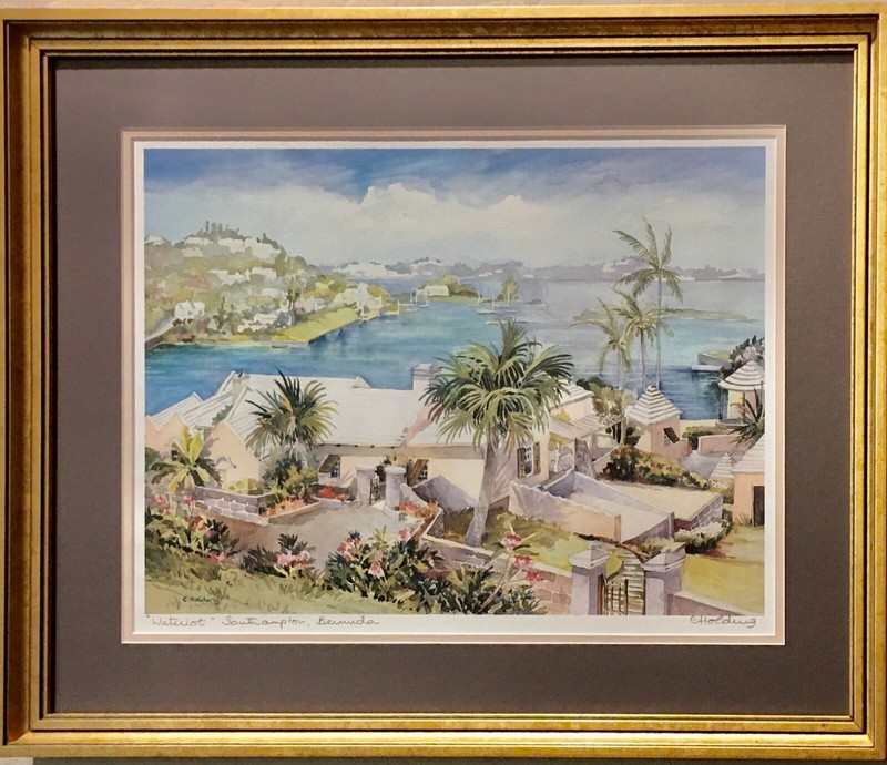Waterlot Southampton, Bermuda by C. Holding Large print
