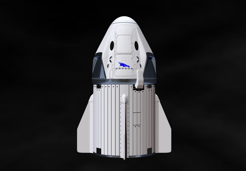 SpaceX Crew Dragon Model Printing - File digital STL - OBJ for 3D Printer gallery