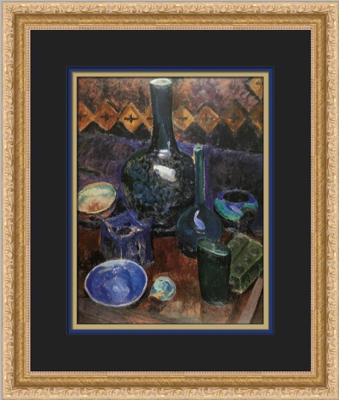 Robert Delaunay Still Life Vases and Objects Custom Framed Print