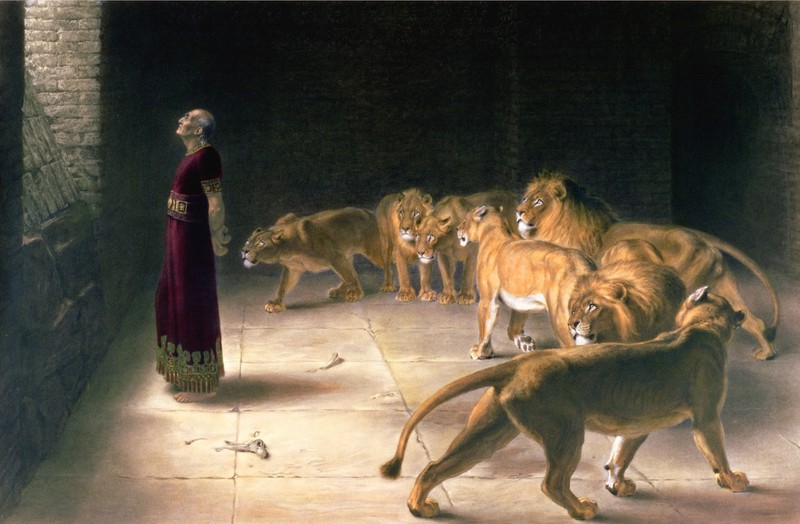 Briton Riviere Daniel’s Answer to the King 1890 17″x 22″ Archival Art Print