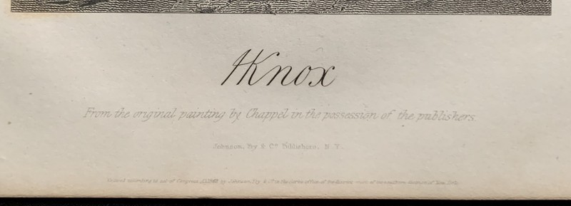 steel engraving Knox Henry Secretary War #3 Washington's Generals US America 250 gallery