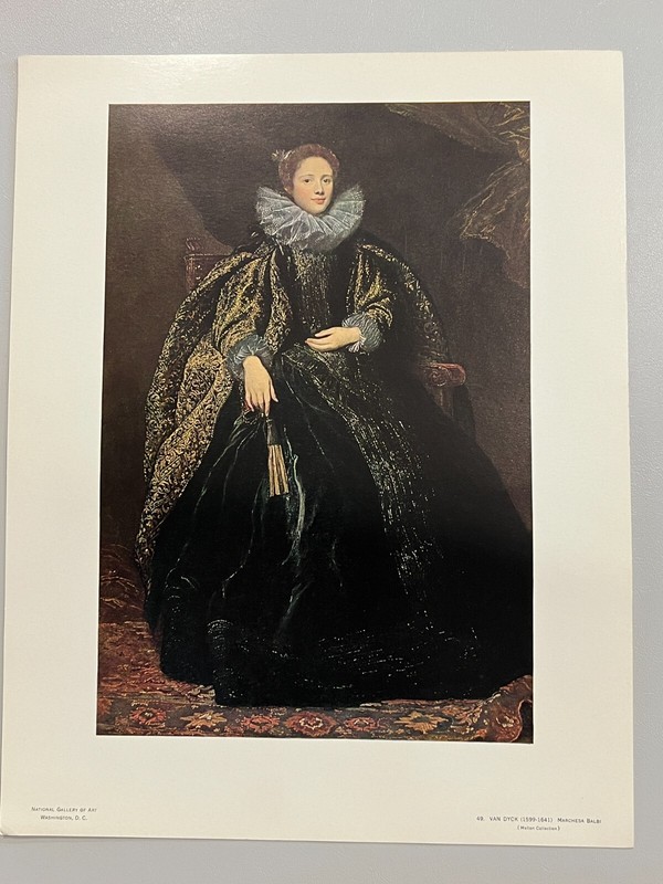 National Gallery Van Dyck, Marchesa Balbi Print, 7 1/2" x 11 1/4" (Image)