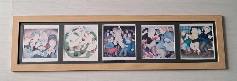 Beryl Cook Famous Vintage Saucy Cards In Frame. Tongue In Cheek Humour. Naughty.