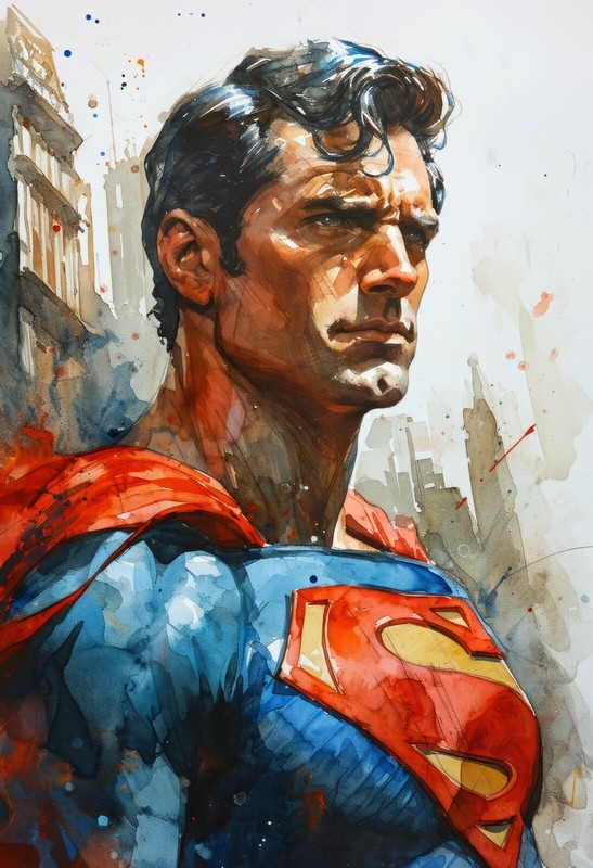 «Superman 12» 13×19 Fine Art Print Limited to Only 20 Hand-Numbered Copies