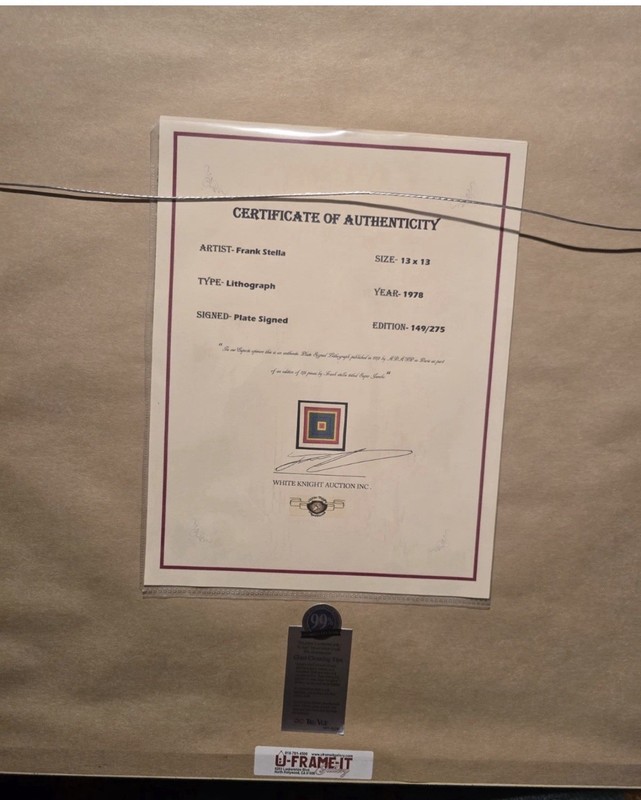Frank Stella - Scramble: Green Double - Litografía numerada con COA" gallery
