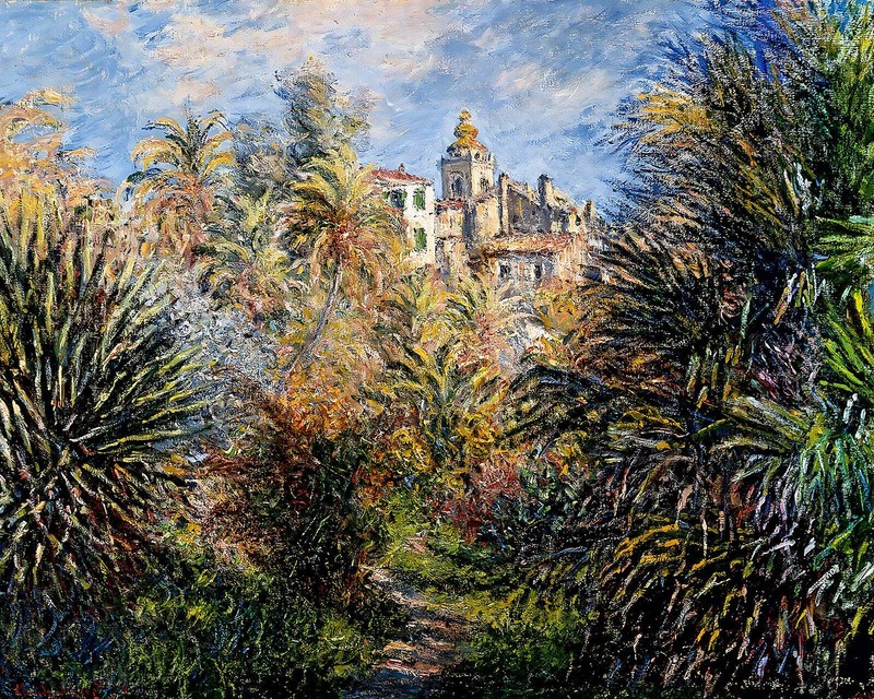 The Moreno Garden at Bordighera Painting by Claude Monet 8×10″ Art Print
