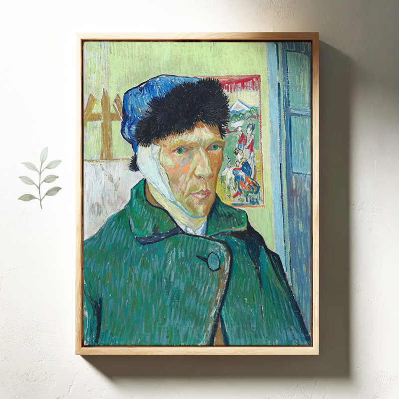 Self-Portrait with Bandaged Ear by Vincent van Gogh Giclee Canvas Print