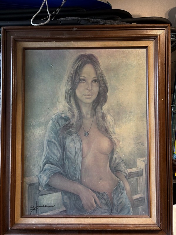 1970’s Leo Jansen Print Antique Pre Owned Has Wear See Pics