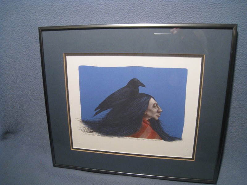 1984 Framed Frank Howell "The Teacher" Lithograph Hand Signed with COA. 99/150 gallery