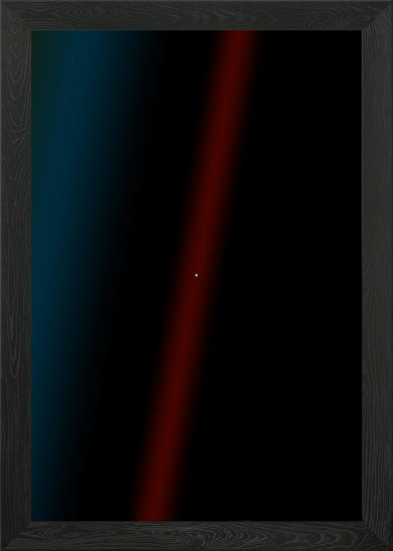Pale Blue Dot 1990 art Framed Wall Art Poster Canvas Print Picture