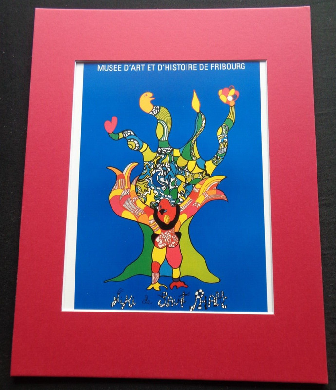 Niki de Saint Phalle Matted Art Print Musee D’Art et D’Histoire de Fribourg Bird