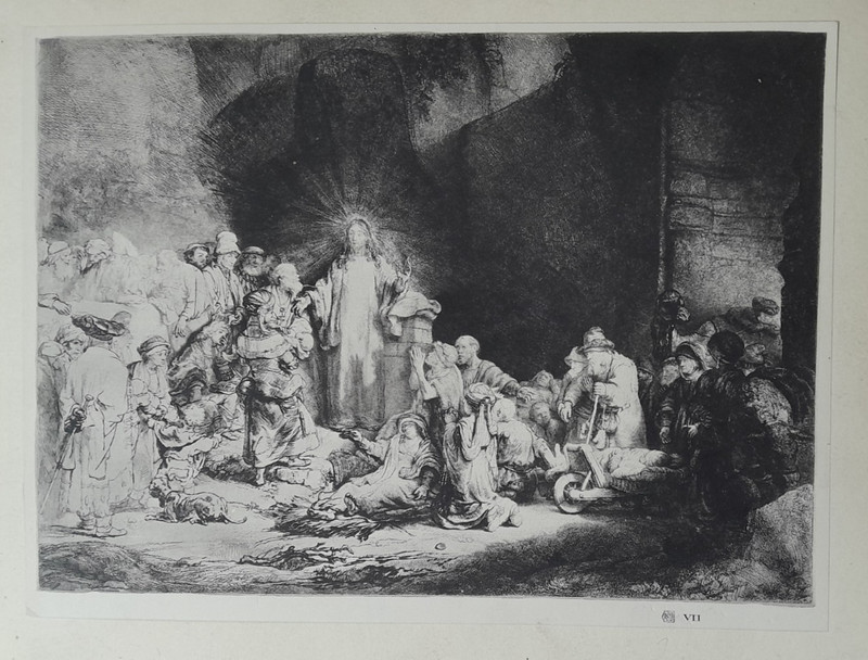 REMBRANDT JESUS CHRIST CHILDREN BIBLE Print C1929 gallery