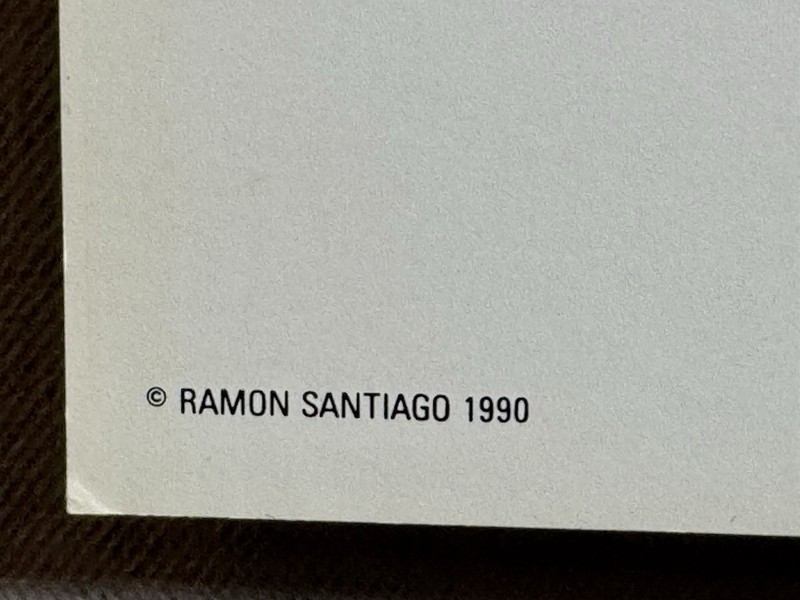 Ramon Santiago, 1943-2001 “QUEEN of HEARTS” 1990 Hand-Signed, 24x32” Exc Cond. gallery