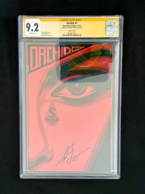 SHEPARD FAIREY 9.2 CGC Signature Series SIGNED Orchid 1 OBEY GIANT ART tag print