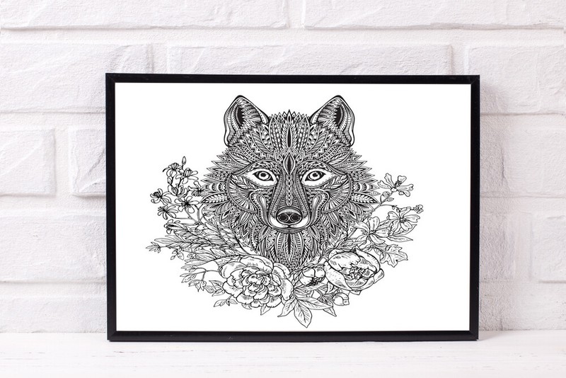 WOLF A4 PRINT PICTURE POSTER HOME DECOR WALL ART UNFRAMED GIFT NEW TRENDY