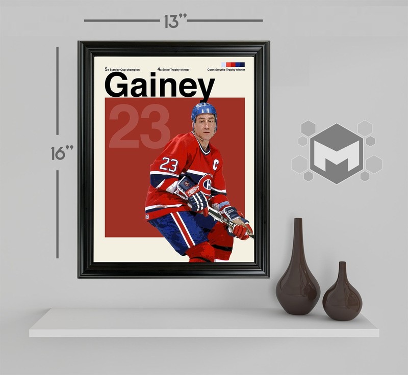 Bob Gainey Framed Sports Art Photo by Thomas Maxwell gallery