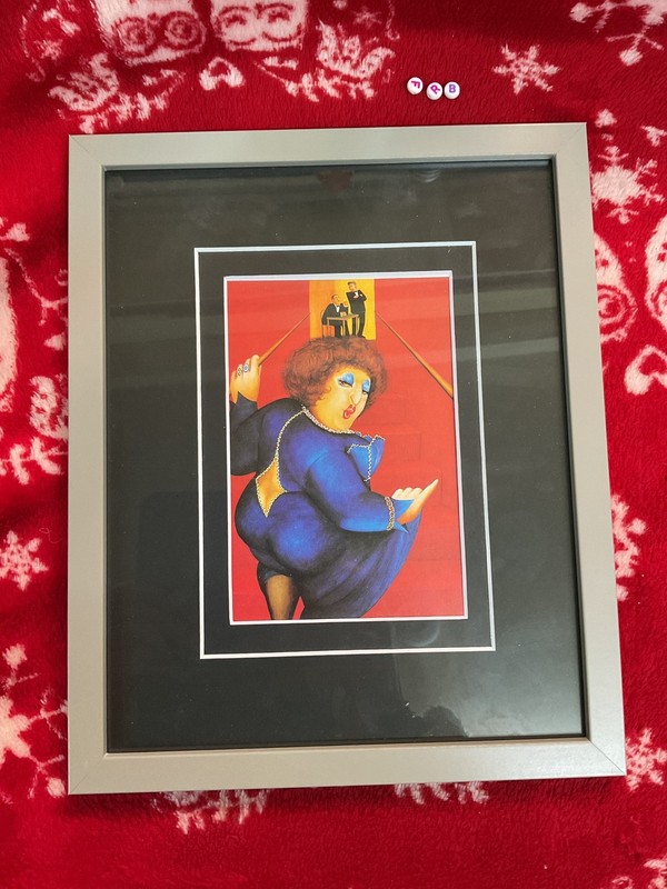 Really Lovely rare Framed Art Print by BERYL COOK , early 1980s edition