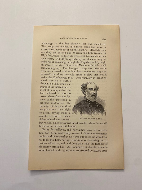 General Robert E Lee Confederate Army Civil War Portrait c. 1881 Print