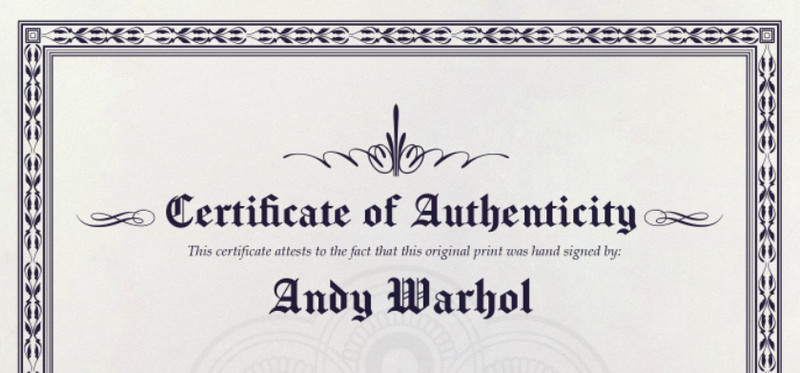 Andy Warhol Hand-Signed Original Print With COA & +$3,500 USD Appraisal Included gallery