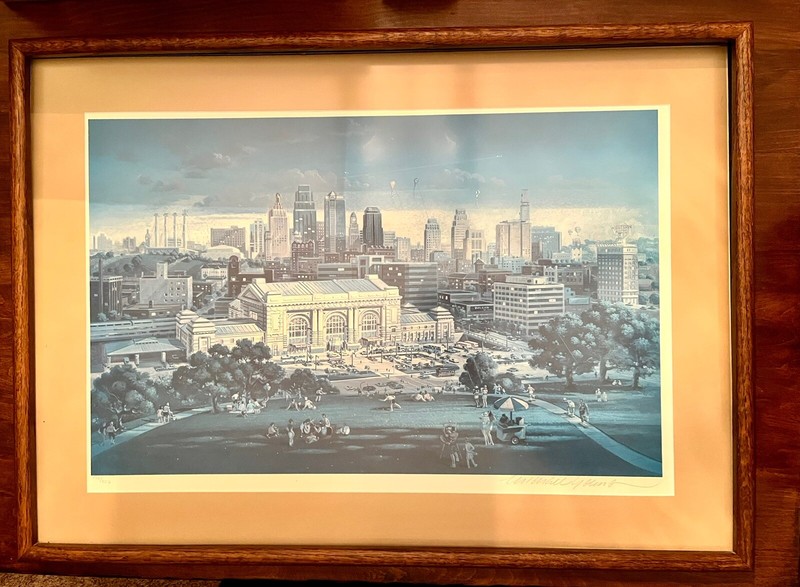 Rare Michael Young – Union Station Kansas City – Signed Limited Ed. 156 Of 850