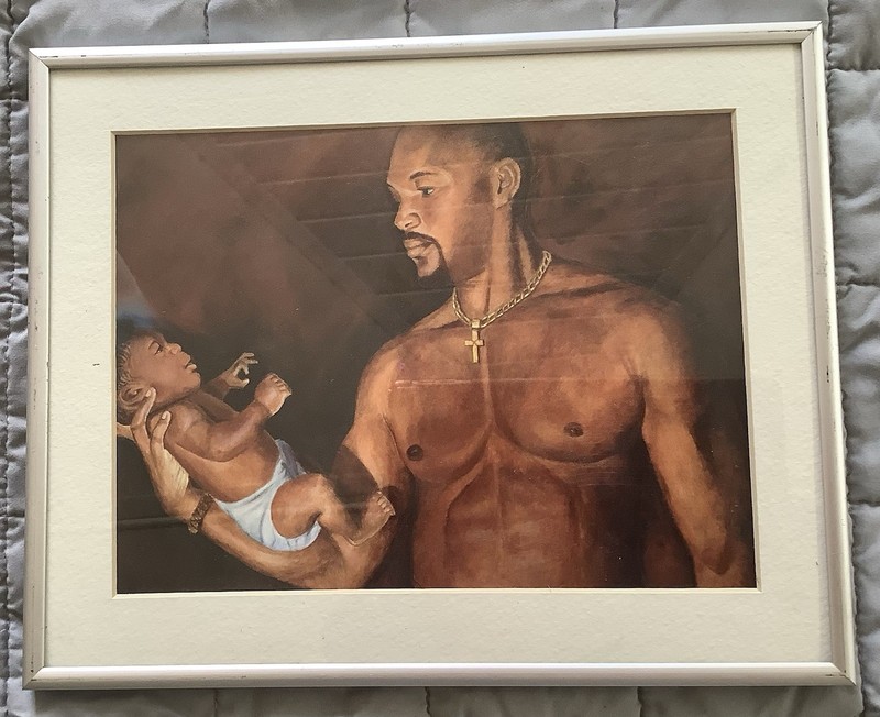 Father’s Day special, black man with baby 2001