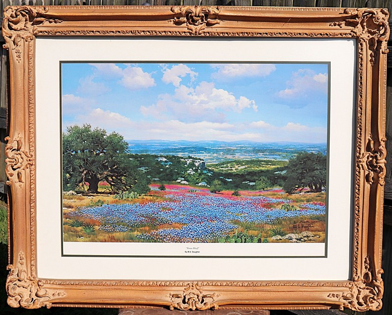 W. A. SLAUGHTER “Texas Bluff” Signed Ltd. Ed. (1254/2000) Print – Gallery Frame