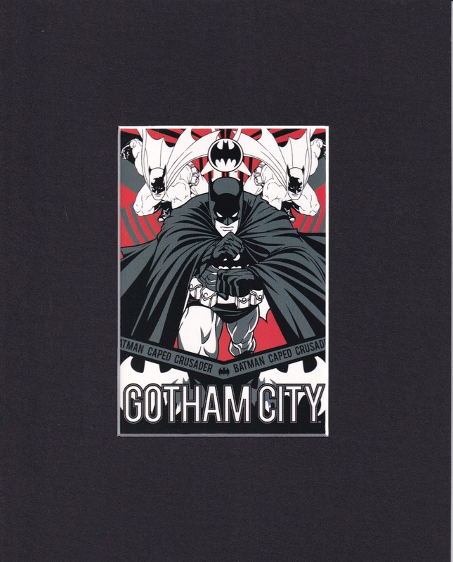 8X10″ Matted Art Print DC Comic Book Batman: Gotham City Crime Fighter
