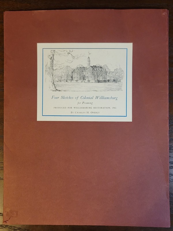 Four Sketches of Colonial Williamsburg for Framing by Charles Overly Art Prints