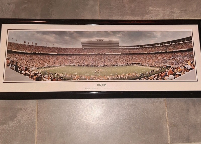 Neyland Stadium Univ of Tennessee Volunteers Framed Panoramic Football Art Print