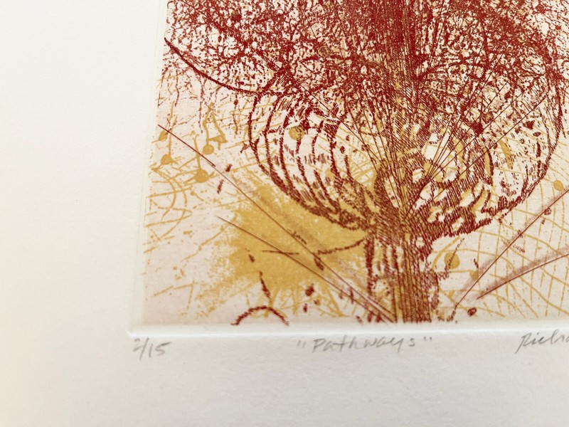 Original etching, aquatint, color, by Rosalyn Richards gallery