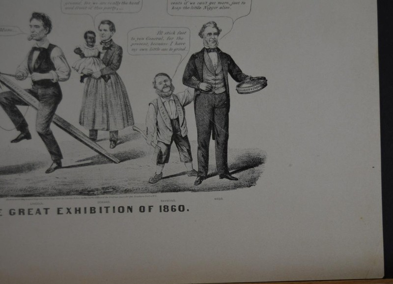 Antique Civil War Art Political Cartoon Abraham Lincoln Election 1860 1918 gallery