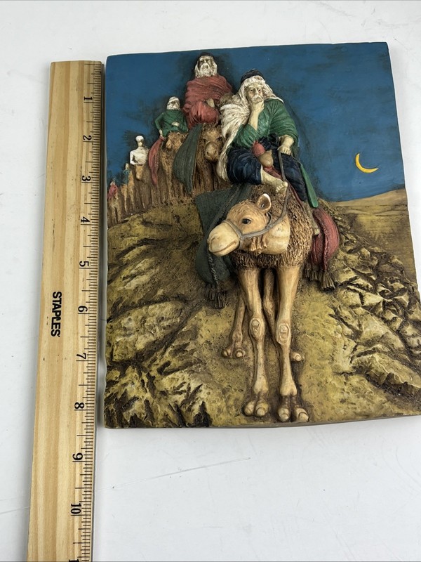 Vintage 3-D Paper Wall Art Picture Camel Brigade 6 1/2” x 8 1/2” Nice CC C gallery