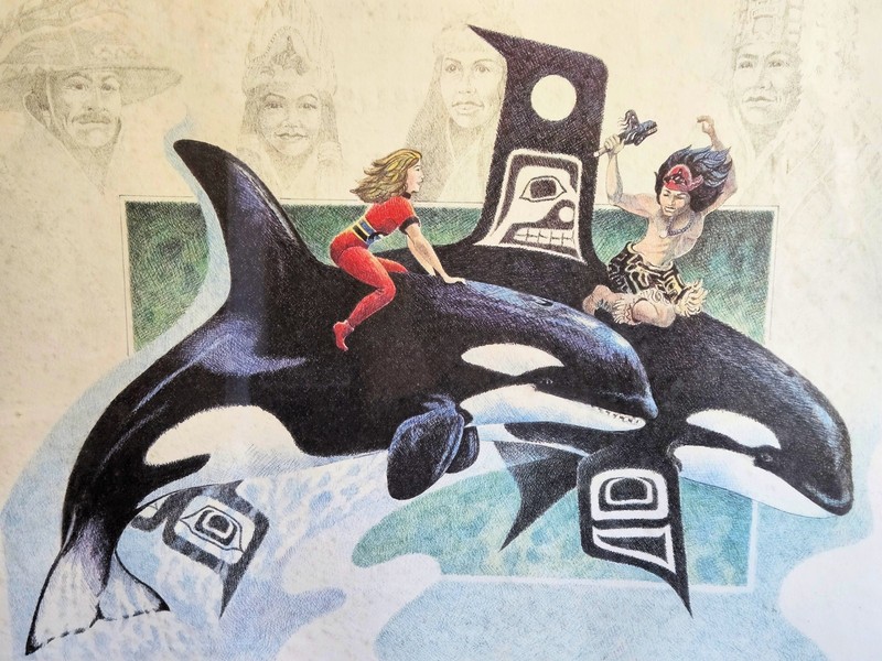 KILLER WHALE CELEBRATION JOANN GEORGE SIGNED NUMBERED PRINT ART TLINGIT ALASKA gallery