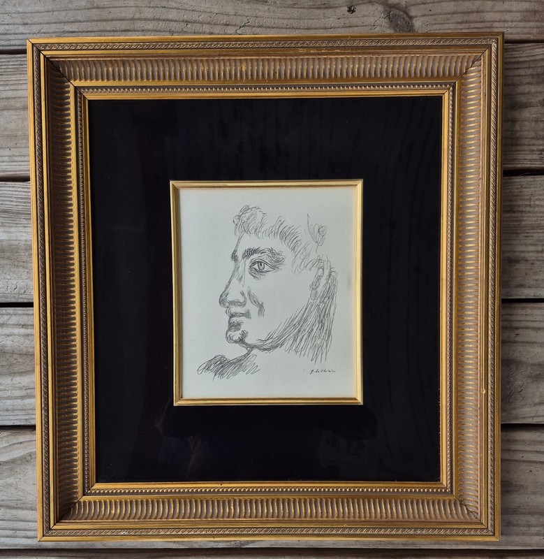 Gregorio de Chiricio 1928 Self-Portrait Limited edition Lithograph signed gallery