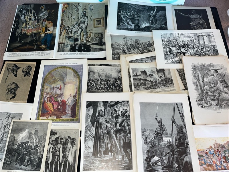 LOT Of 100+ MIDDLE AGES & RENAISSANCE PAGES CLIPPED FROM BOOKS EDUCATION LEARN