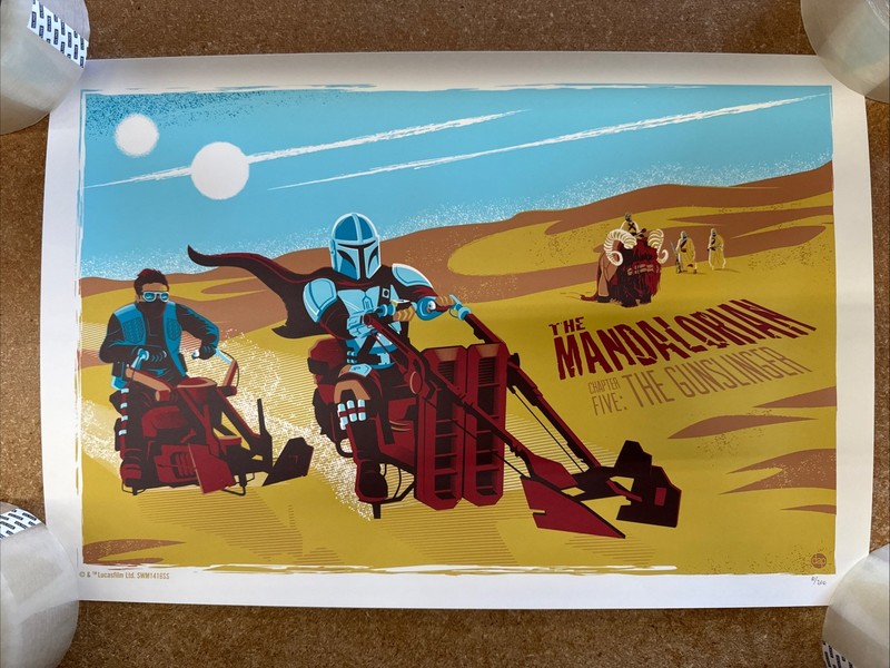 The Mandalorian Chapter 5 Dave Perillo Limited Edition 10/200 Mondo Star Wars