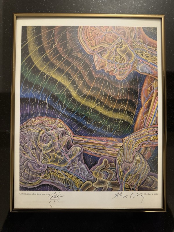 Alex Grey Art “Caring” – Signed and Doodled