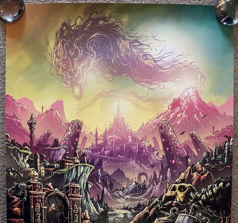 x/100 Signed Dan Mumford Giclee Print Zelda Breath of the Wild Video Game Art gallery
