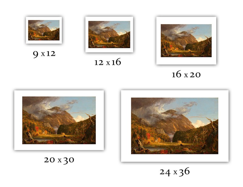 Thomas Cole : "View of Mountain Pass Called the Notch" (1839) - Fine Art Print gallery