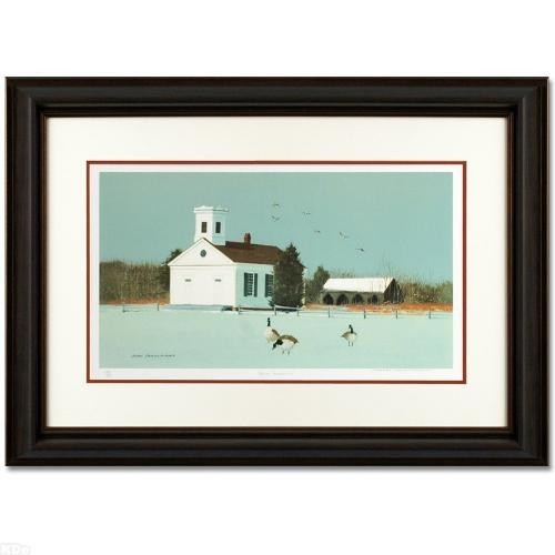 James Feriola! "Winter Tranquility" Framed Limited Edition Lithograph, Numbered