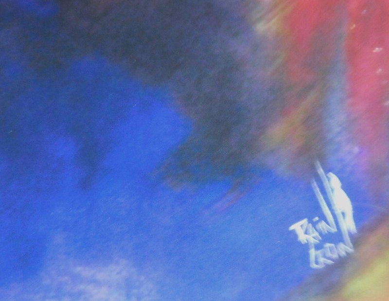 Abstract Galaxy Clouds Storm Original Giclée 1st Edition Print Art by Rain Crow gallery