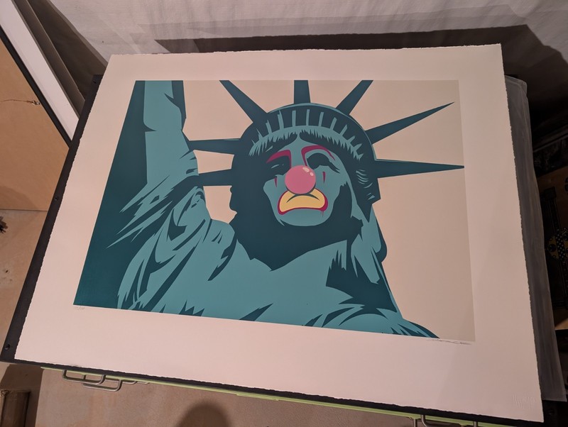 D*Face «Statue of Liberty» Screenprinted Art Print xx/150 2008 RARE NM/M dface